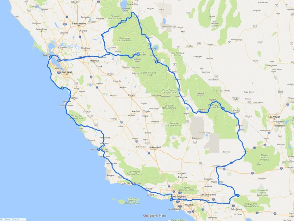 California Trip Planner